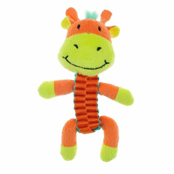 Petpath Plush Ballistic Twister Giraffe Pet Toy PE3162994